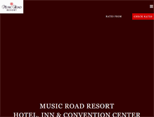 Tablet Screenshot of musicroadresort.com